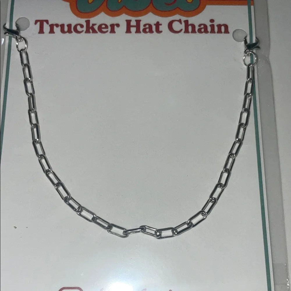 Silver Trucker Hat Chain